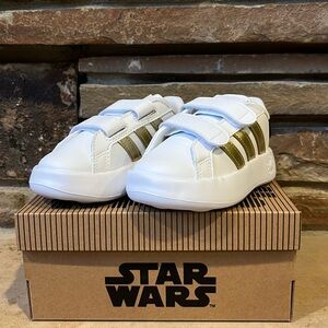 Adidas x Star Wars Grand Court CF White and Gold Sneaker